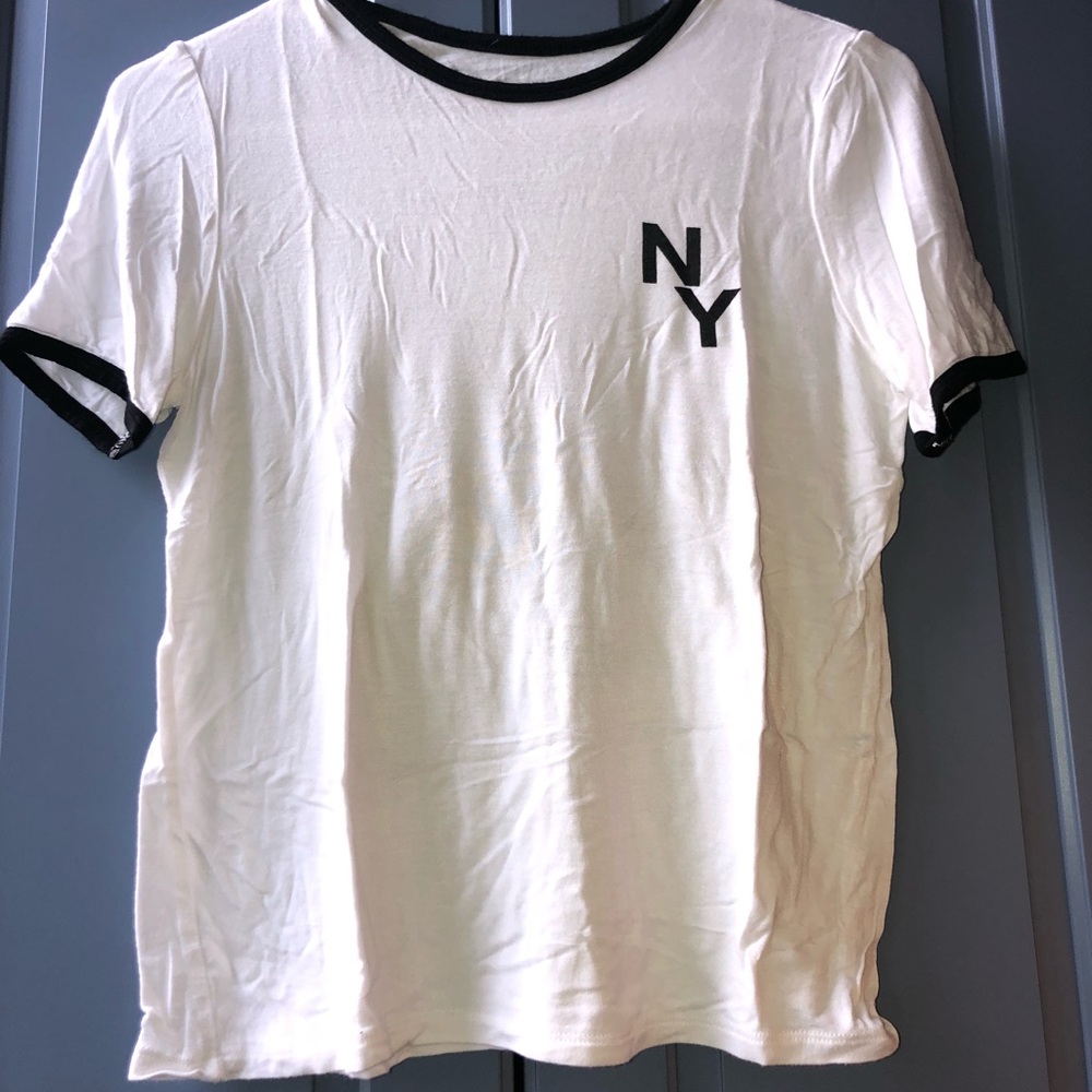 White NY Tee